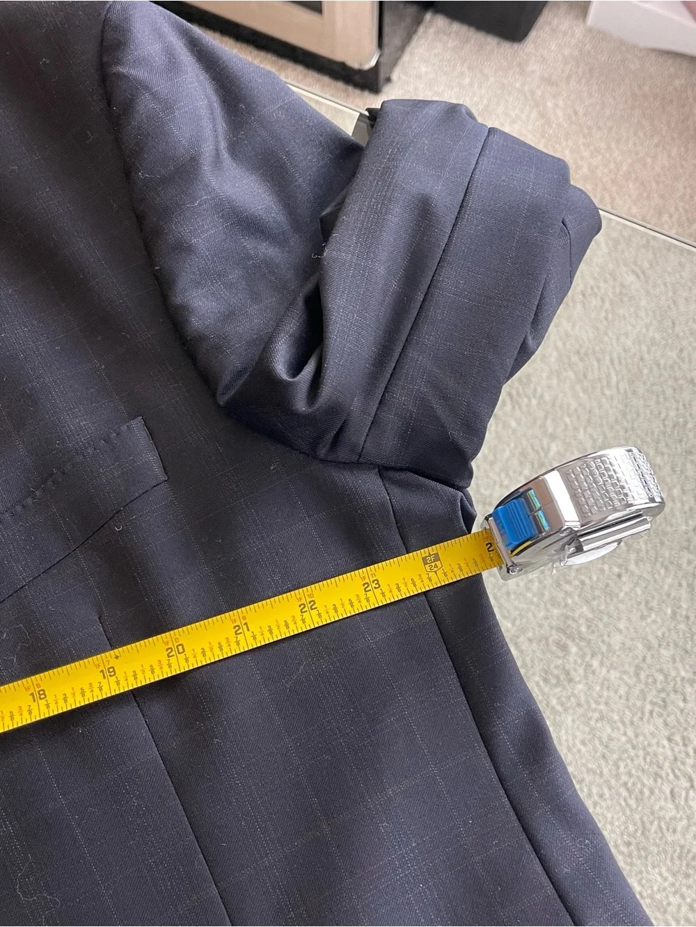 Jack Victor Blazer Loro Piana Dream Tweed Wool 48R Plaid Sport Coat Preppy